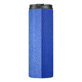 Bouteilles Isothermes peau en cuir bleu texture (Dos)