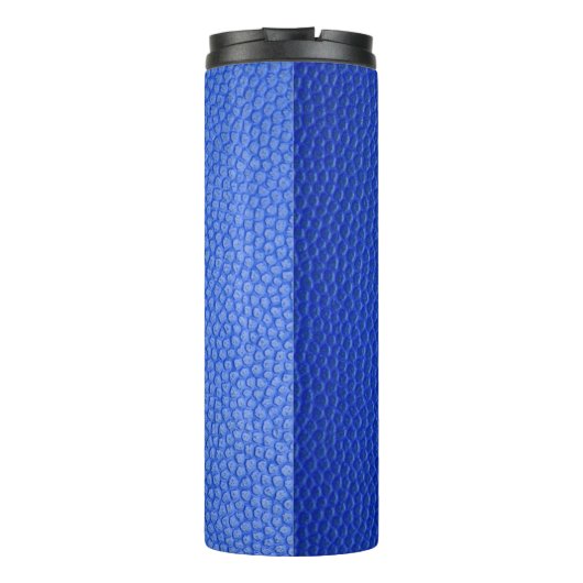 Bouteilles Isothermes peau en cuir bleu texture (Dos)