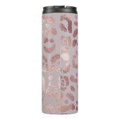 Bouteilles Isothermes Peau léopard : élégance or rose. (Dos)