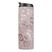 Bouteilles Isothermes Peau léopard : élégance or rose. (Tourné sur la droite)