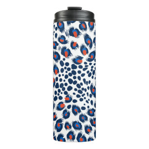 Bouteilles Isothermes Peau léopard : motif vintage sans soudure.