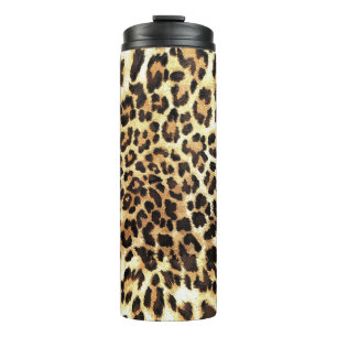 Bouteilles Isothermes Peaux de léopard, design motif sans soudure.