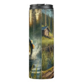 Bouteilles Isothermes Pêcheur Leaping Bass Misty Lake (Dos)