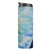 Bouteilles Isothermes Peine d'aquarelle bleu blanc romantique (Tourné sur la droite)