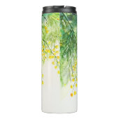 Bouteilles Isothermes Peinture à l'aquarelle jaune de Mimosa (Dos)