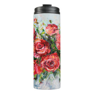 Bouteilles Isothermes Peinture à l'huile abstraite de beau bouquet frai
