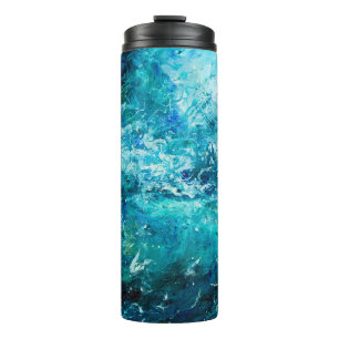 Bouteilles Isothermes Peinture à l'huile abstraite montrant des vagues