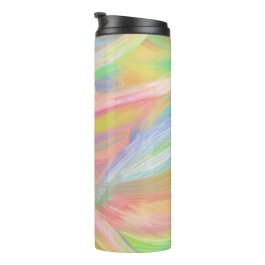 Bouteilles Isothermes Peinture à l'huile arc-en-ciel Abstraite brosses i (Tourné sur la droite)