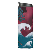 Bouteilles Isothermes Peinture à l'huile de Neptune Crimson (Tourné sur la droite)