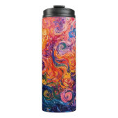 Bouteilles Isothermes Peinture à l'huile de tourbillons psychédélique (Devant)