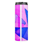 Bouteilles Isothermes Peinture abstraite colorée avec triangles (Dos)