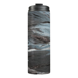 Bouteilles Isothermes Peinture abstraite noire et grise