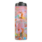 BOUTEILLES ISOTHERMES PEINTURE ABSTRAITE ROSE ET BLEUE (Devant)