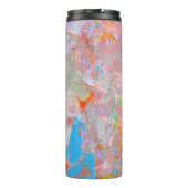 BOUTEILLES ISOTHERMES PEINTURE ABSTRAITE ROSE ET BLEUE (Dos)