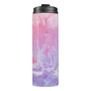BOUTEILLES ISOTHERMES PEINTURE ABSTRAITE ROSE ET PURPLE