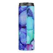 Bouteilles Isothermes Peinture abstraite violette et blanche (Dos)
