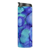 Bouteilles Isothermes Peinture abstraite violette et blanche (Tourné sur la droite)