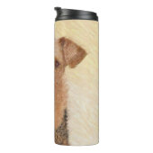 Bouteilles Isothermes Peinture Airedale Terrier - Cute Original Art (Tourné sur la droite)