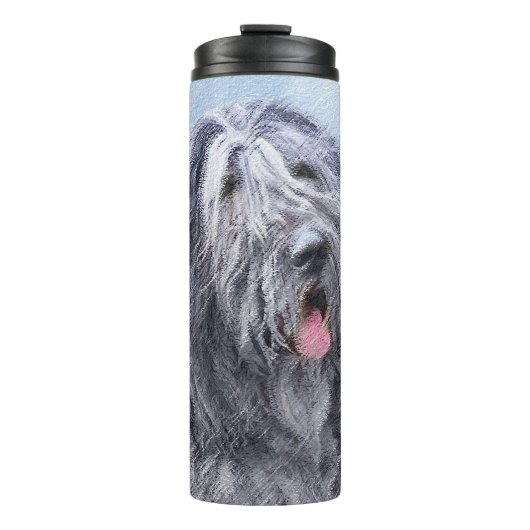 Bouteilles Isothermes Peinture Bergamasco Sheepdog - Chien original mign (Devant)