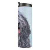Bouteilles Isothermes Peinture Bergamasco Sheepdog - Chien original mign (Tourné sur la droite)
