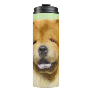 Bouteilles Isothermes Peinture Chow Chow - Joli art original chien