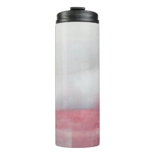 Bouteilles Isothermes Peinture d'art Abstrait rose et gris. Art moderne