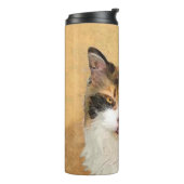 Bouteilles Isothermes Peinture de chat Calico - Cute Original Cat Art (Tourné sur la gauche)