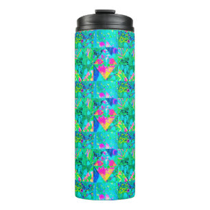 Bouteilles Isothermes Peinture de courtepointe avec Hydrangea et Blues
