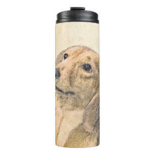 Bouteilles Isothermes Peinture de Dachshund (à poil long) - Art de chien