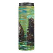 Bouteilles Isothermes Peinture de la Loupe de mer (Dos)