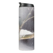 Bouteilles Isothermes Peinture de pic à ventre rouge Art original (Tourné sur la droite)