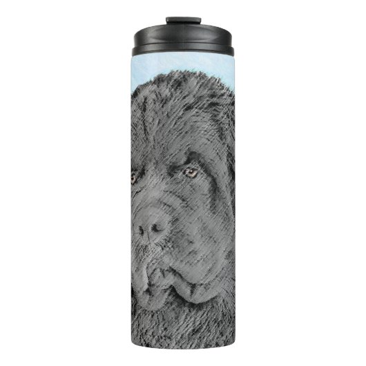 Bouteilles Isothermes Peinture de Terre-Neuve - Cute Original Chien Art (Devant)