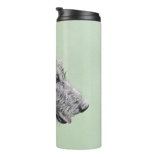 Bouteilles Isothermes Peinture de Wolfhound irlandais - Joli art origina (Tourné sur la droite)