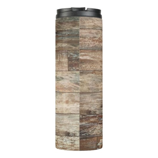 Bouteilles Isothermes Peinture en bois d'orignal style rustique (Dos)