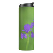 Bouteilles Isothermes Peinture Iris Violet - Art Fleur Originale (Tourné sur la gauche)