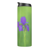 Bouteilles Isothermes Peinture Iris Violet - Art Fleur Originale (Tourné sur la droite)