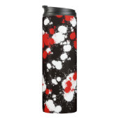 Bouteilles Isothermes Peinture noire, blanche et rouge (Tourné sur la droite)