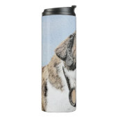 Bouteilles Isothermes Peinture Saint Bernard - Cute Original Chien Art (Tourné sur la gauche)