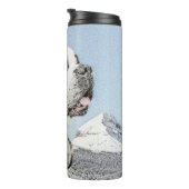 Bouteilles Isothermes Peinture Saint Bernard - Cute Original Chien Art (Tourné sur la droite)