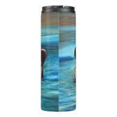 Bouteilles Isothermes Peinture sur la loutre de rivière (Dos)