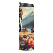 Bouteilles Isothermes Peinture vintage de chien de boîte (Tourné sur la droite)