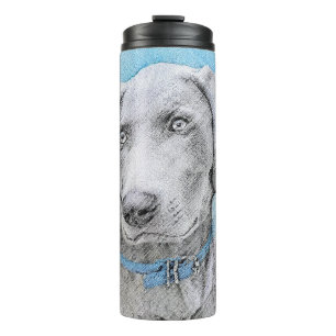 Bouteilles Isothermes Peinture Weimaraner - Joli art original chien