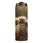 Bouteilles Isothermes Pekingese Chiot Automne Citrouille délice (Devant)