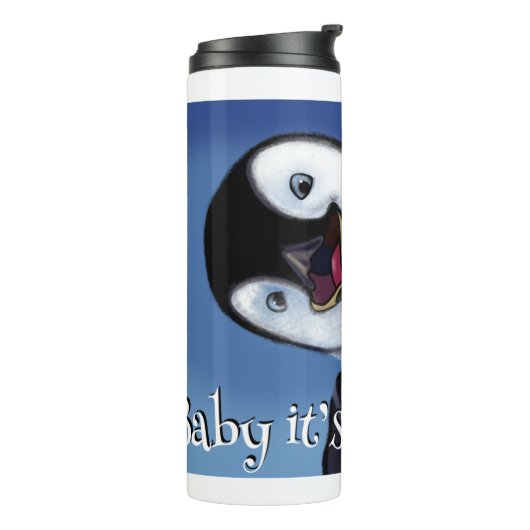Bouteilles Isothermes Penguin d'hiver (Tourné sur la gauche)