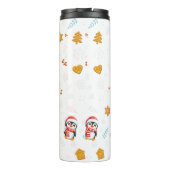 Bouteilles Isothermes Penguin Père Noël Joyeux Joyeux motif d'arbre de N (Dos)