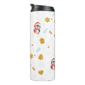 Bouteilles Isothermes Penguin Père Noël Joyeux Joyeux motif d'arbre de N (Tourné sur la droite)