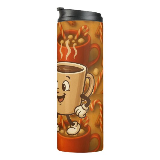 Bouteilles Isothermes Peppermint Mocha Dream • Winter Coffee Tumbler (Tourné sur la droite)