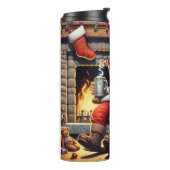 Bouteilles Isothermes Père Noël dort Noël (Tourné sur la gauche)