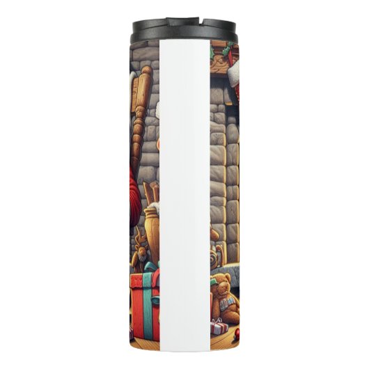 Bouteilles Isothermes Père Noël dort Noël (Dos)