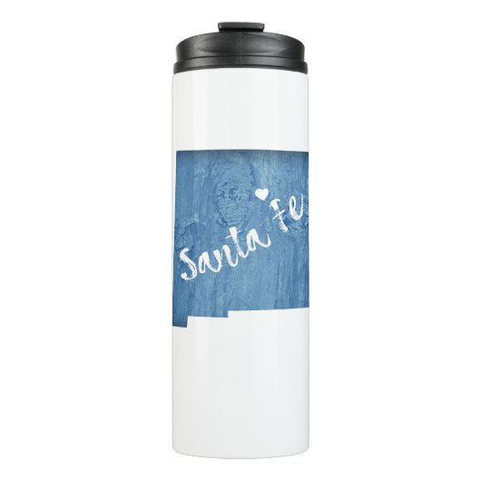 Bouteilles Isothermes Père Noël Fe Nouveau Mexique Grain de bois (Devant)